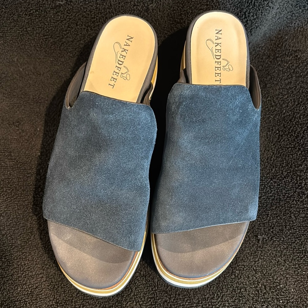 Naked Feet Platform Slides